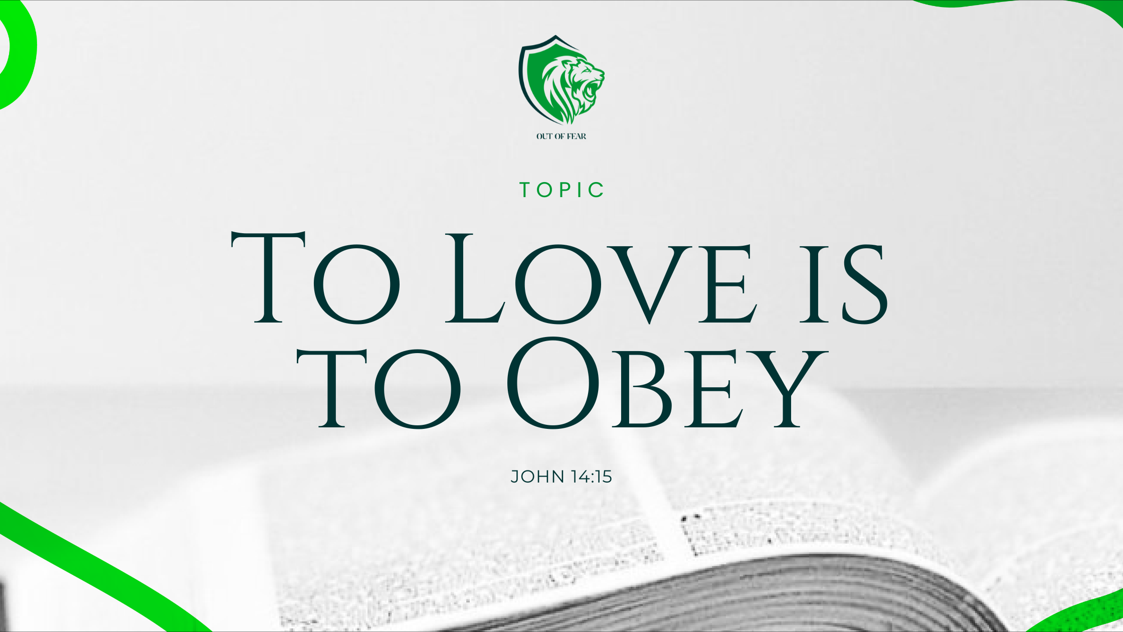 To Love is to Obey