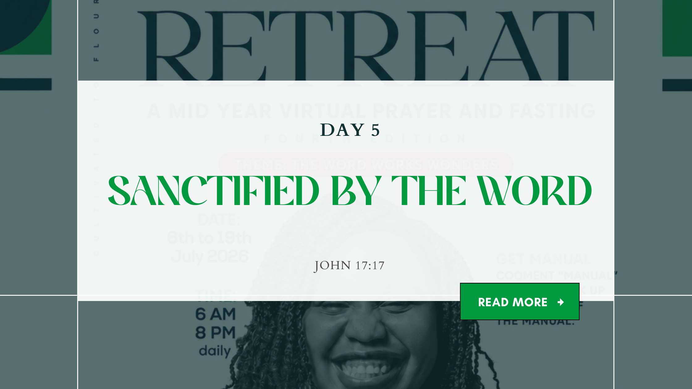 SANCTIFIED BY THE WORD